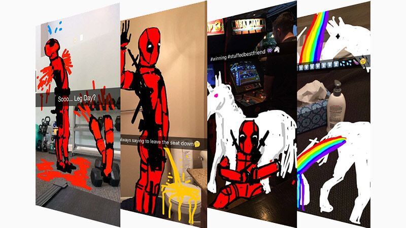 Social Media Year in Review 2017 deadpool snapchat premiere