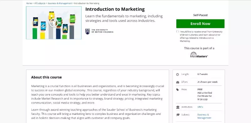 social media courses - introduction in marketing