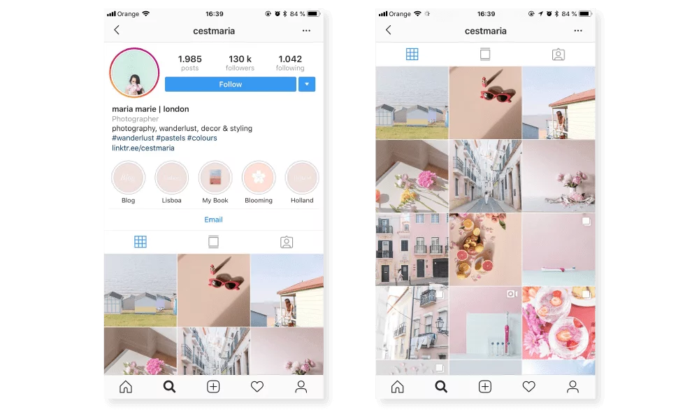 social media for photographers maria marie instagram account