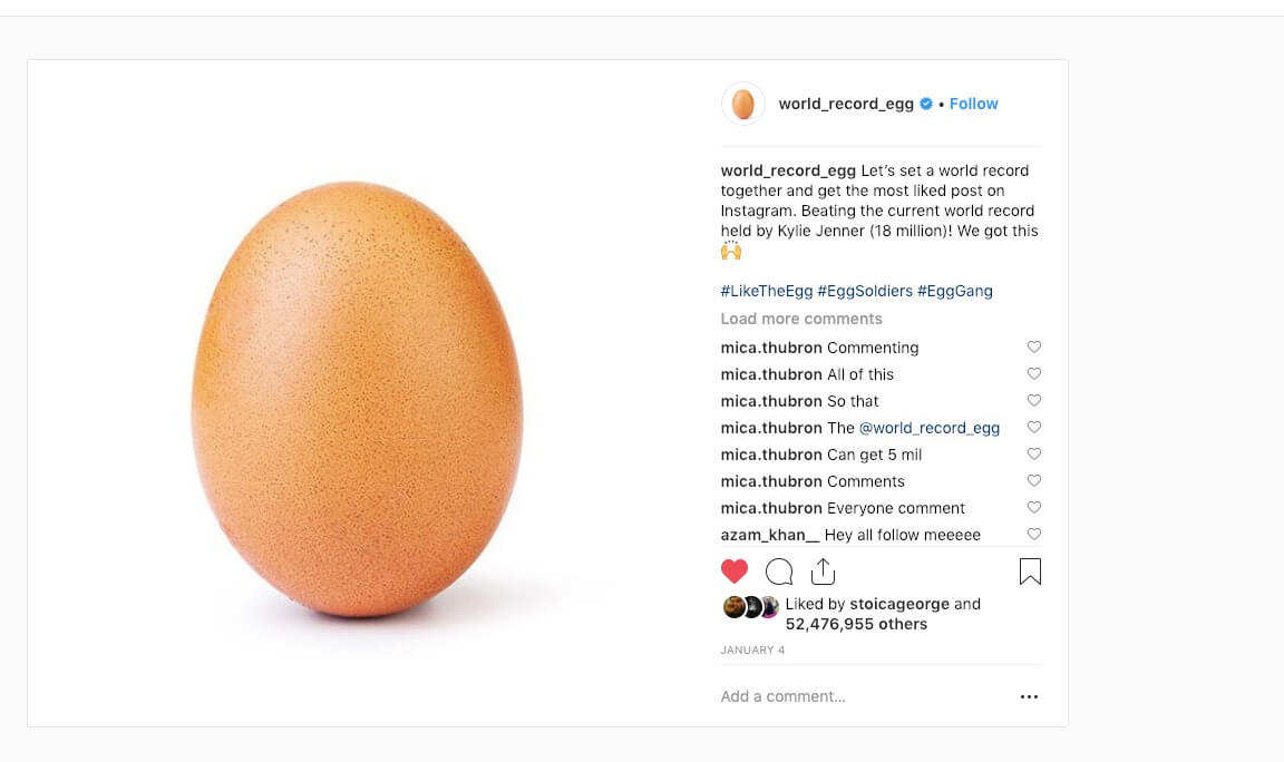 marketing industry news january 2019 egg post world record