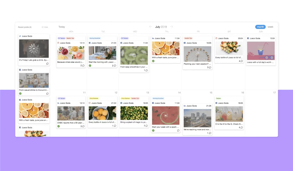 planable content calendar social media calendar for collaboration