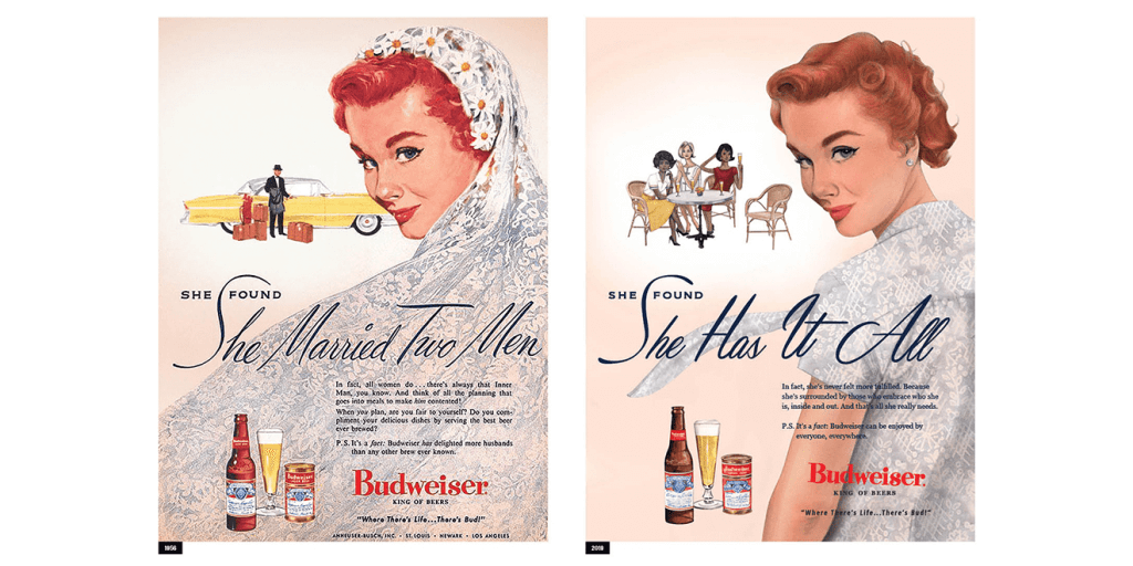 For Women’s Day, Budweiser Revived and Reimagined Three of Its Ads From the 1950s #SeeHer