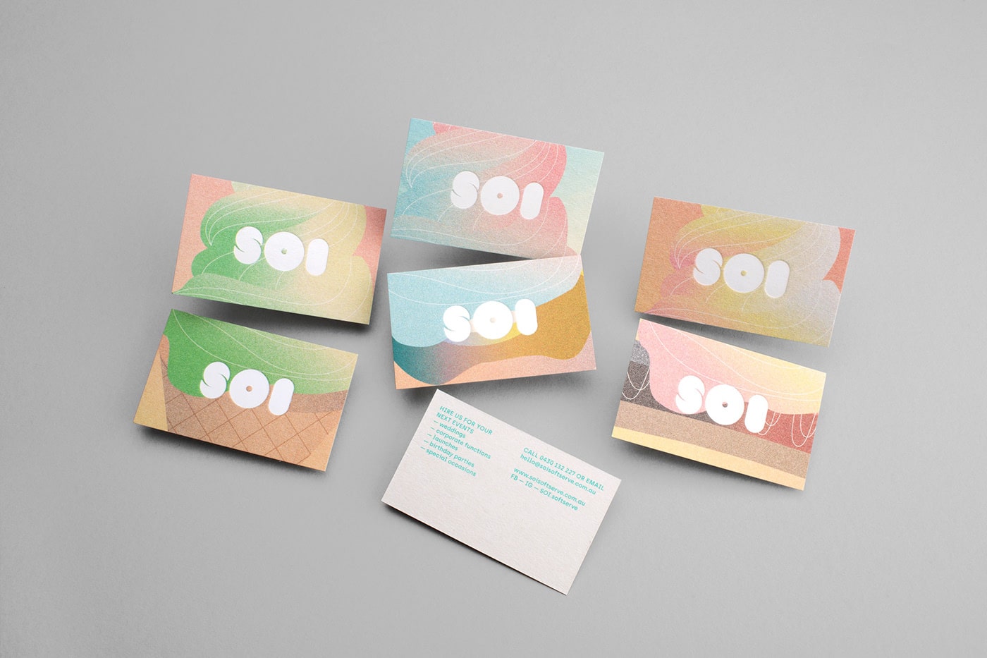 business cards marketing collateral example