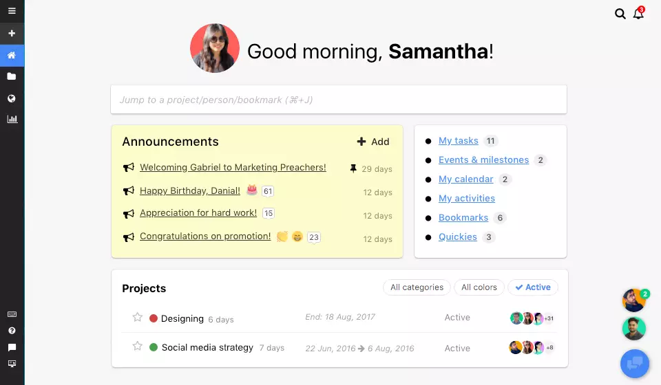 Proofhub productivity tool screenshot