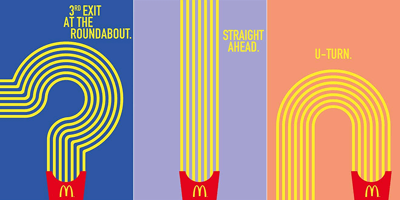 McDonald's latest ad campaign with fries