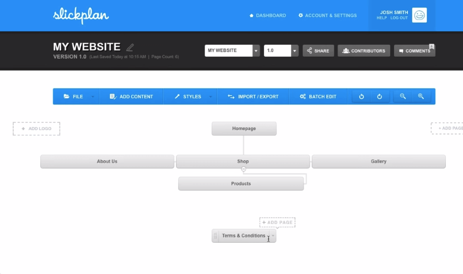 slickplan productivity tool