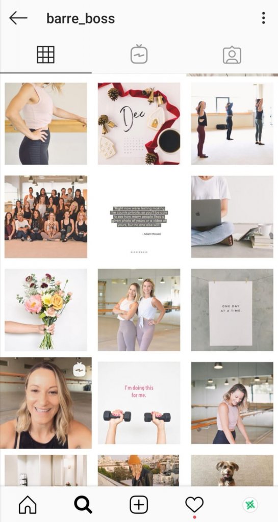 instagram grid layout examples