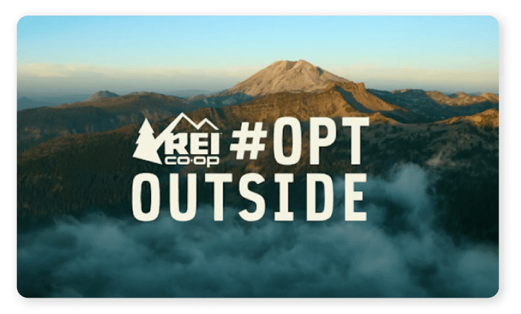 Nature featured in REI's ad #OPTOUTSIDE