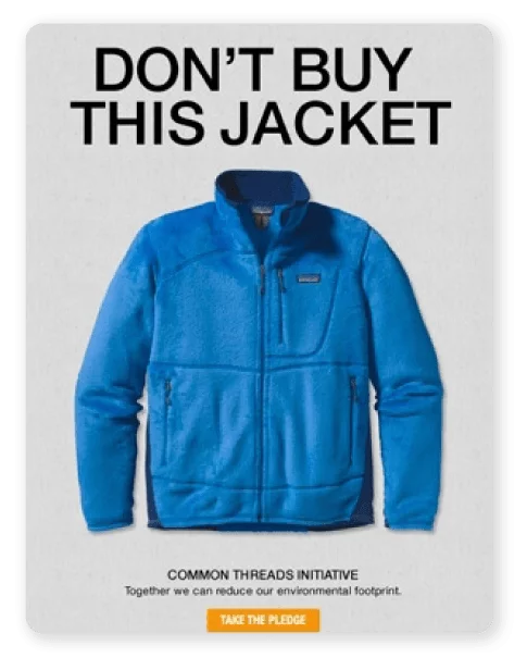 Don't buy this jacket by Patagonia