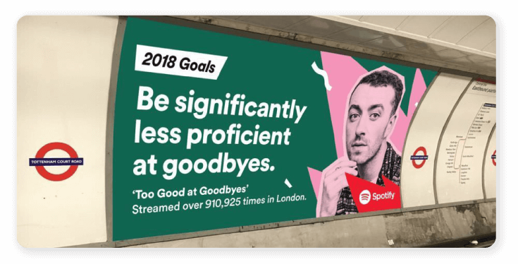 Be significantly less proficient at goodbyes by Spotify