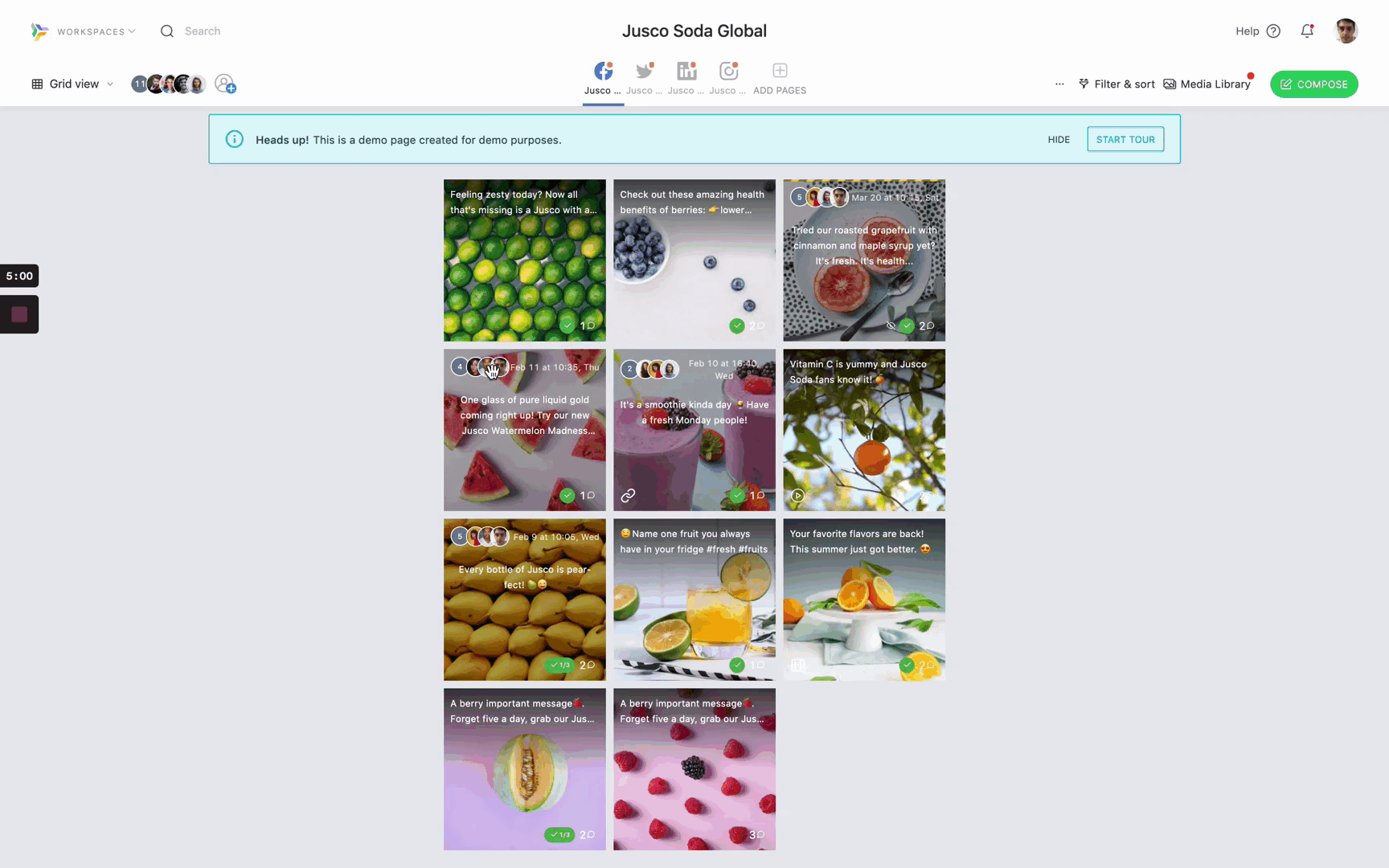 planable grid view