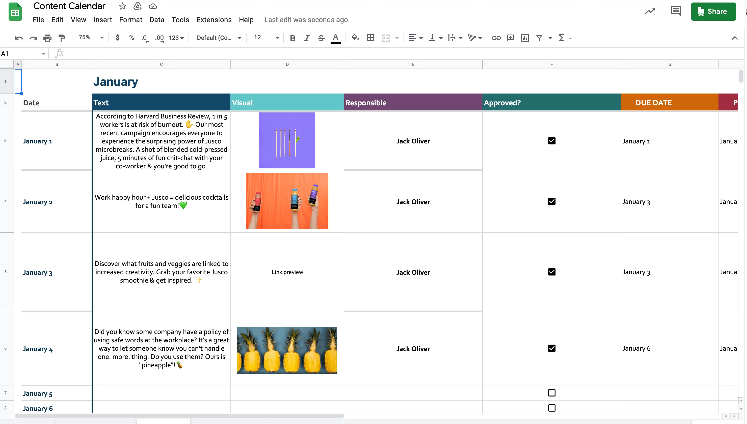 Social Media Calendar Template 2025 Excel