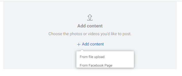 adding content to an Instagram Post on Facebook Creator Studio