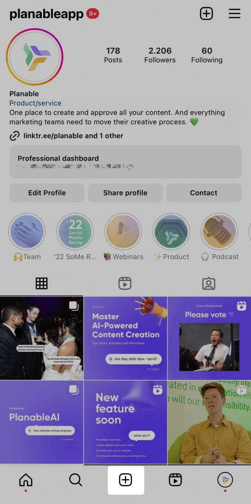 planable account on instagram
