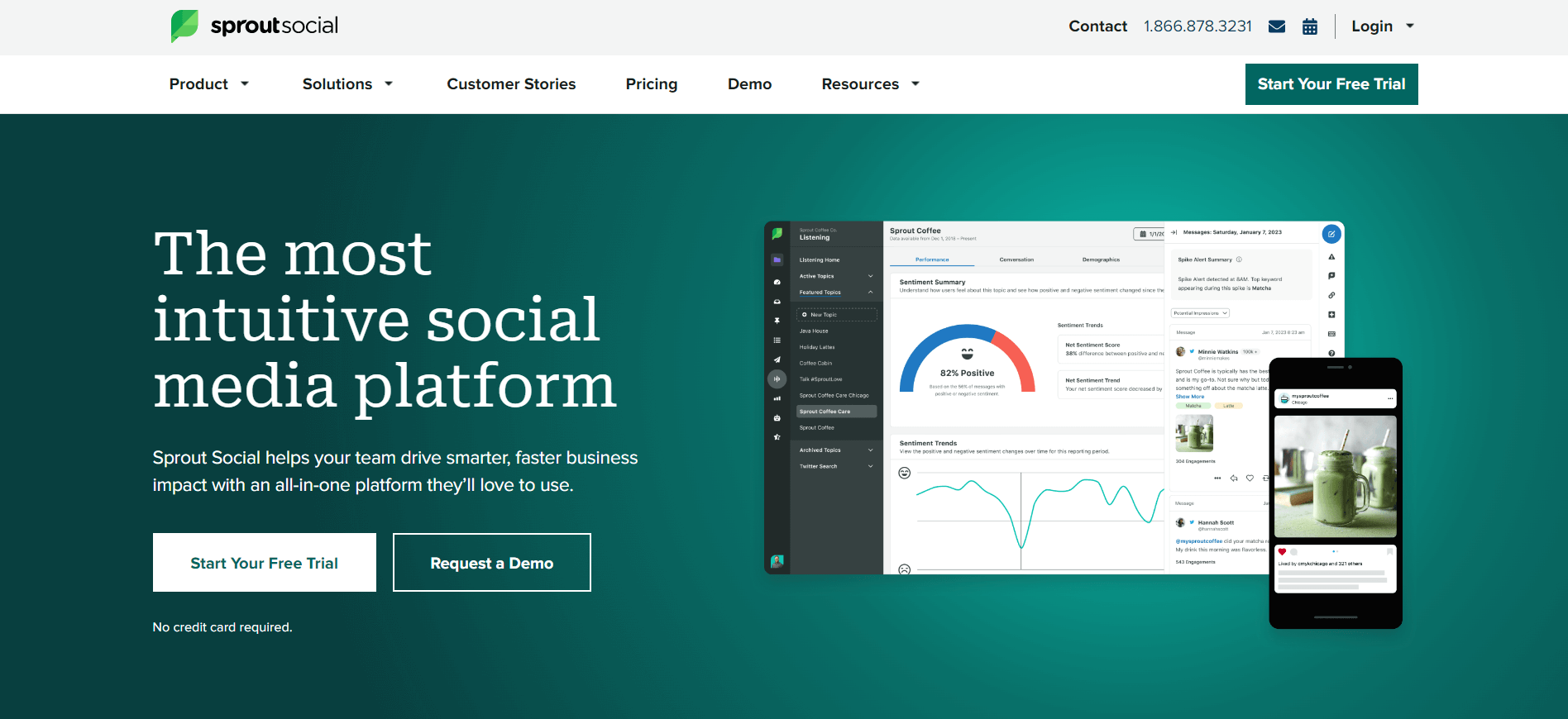 Agorapulse alternative social media tool, Sprout Social