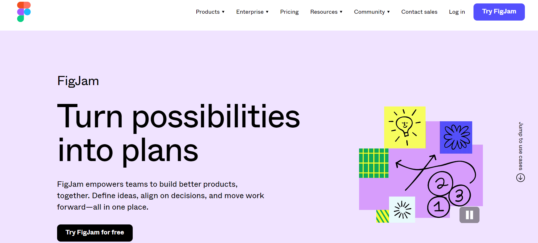 FigJam's homepage