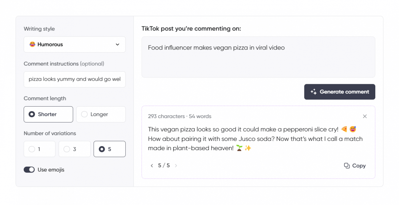 AI TikTok Comment Generator Free Tool Planable Ai tiktok comment generator free tool planable