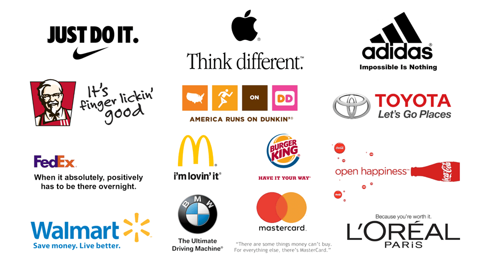 Popular companies logos like Adidas, KFC, Loreal, Nike, etc.