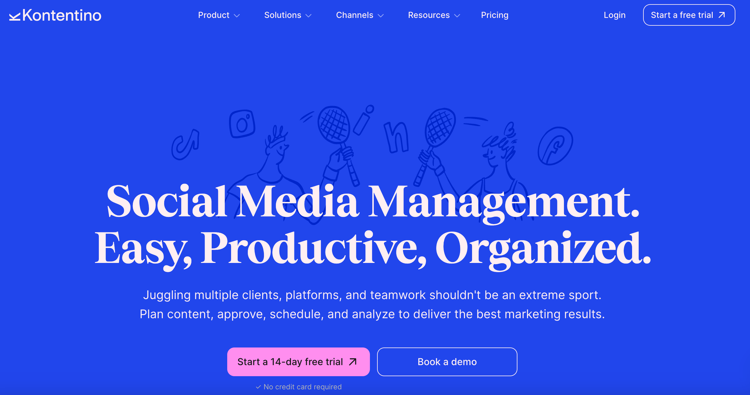 Kontentino dashboard illustrating social media budget planning with spend tracking and performance metrics.