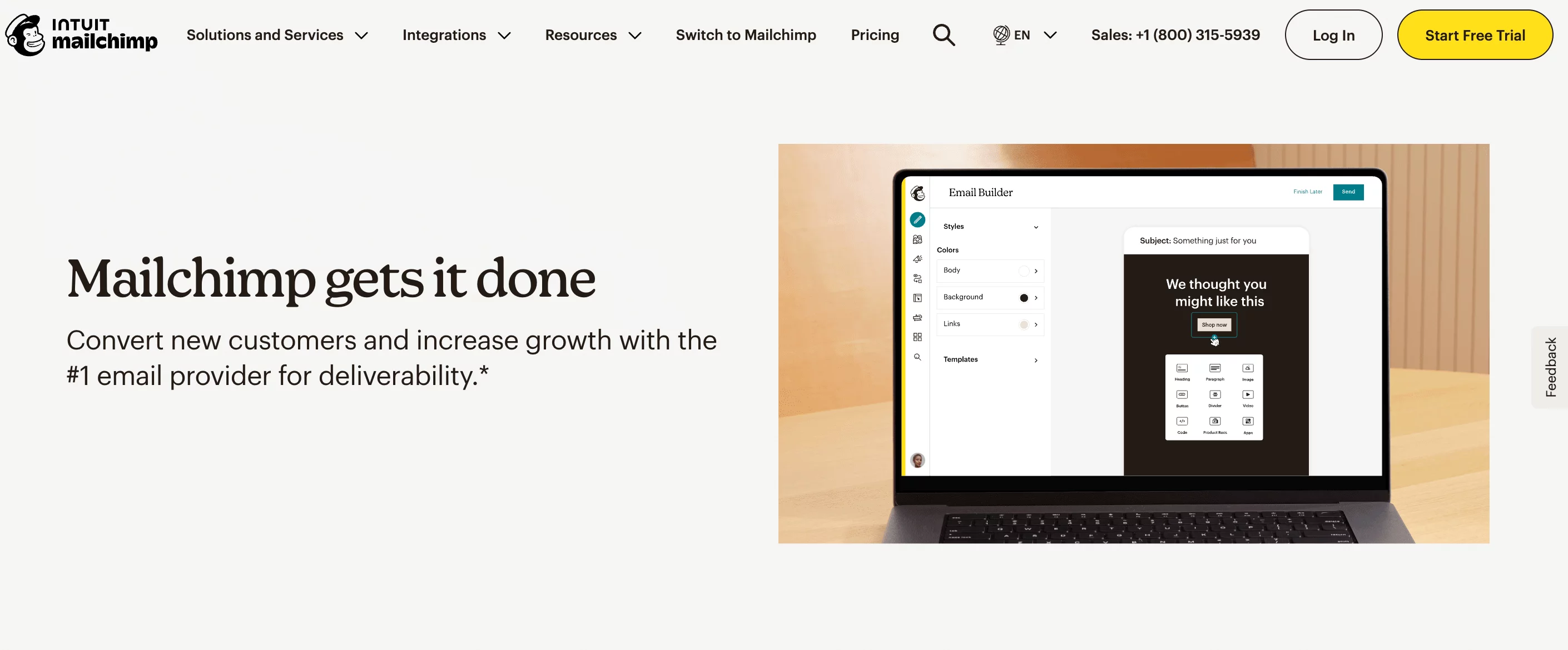 Mailchimp dashboard showcasing email campaign scheduling and team collaboration features.