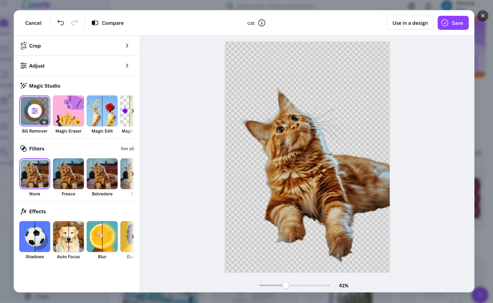 Background remover (BG remover) feature in Canva