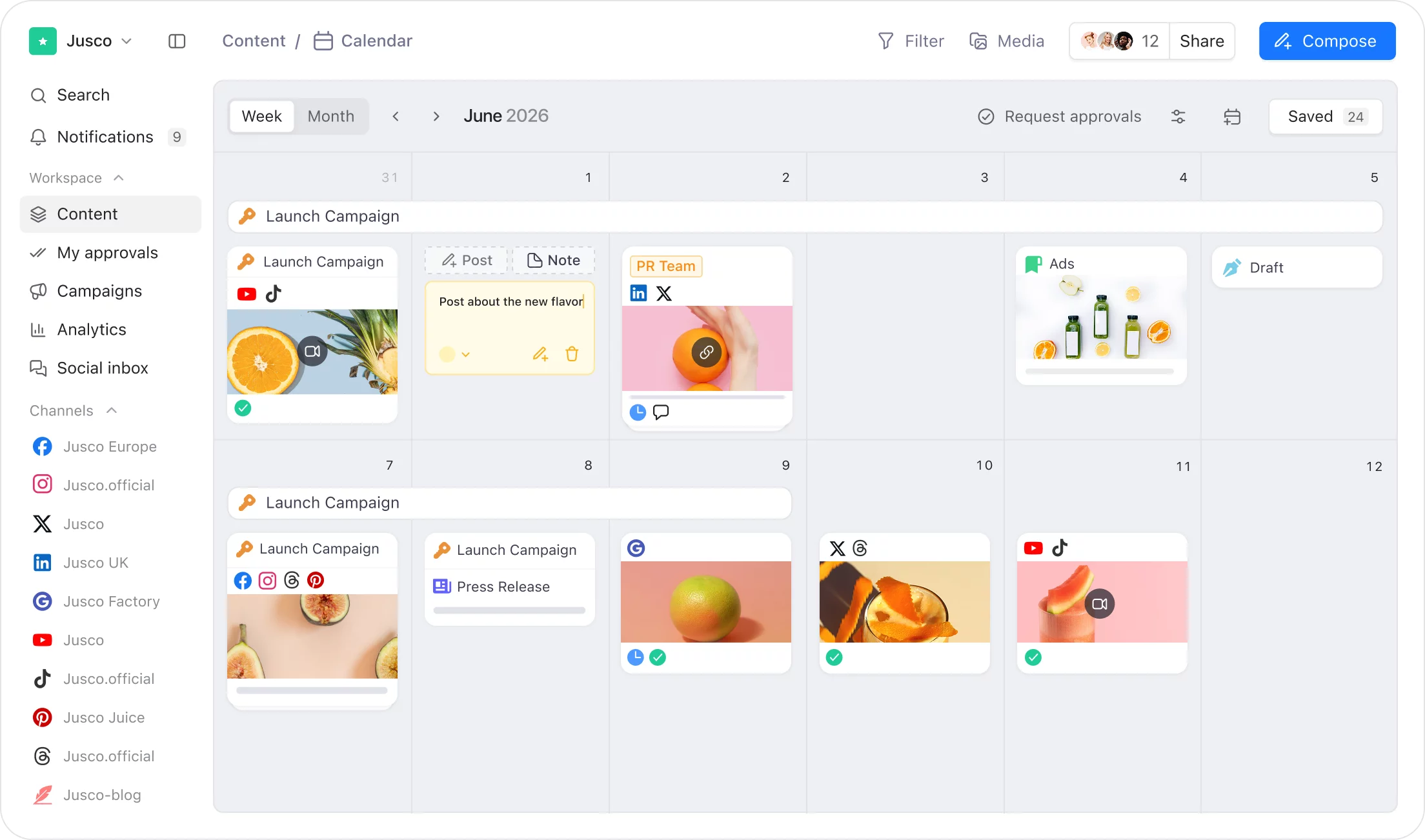 plan your content