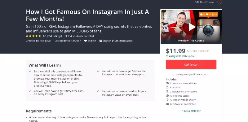 social media courses - how I got famous on instagram in just a few months