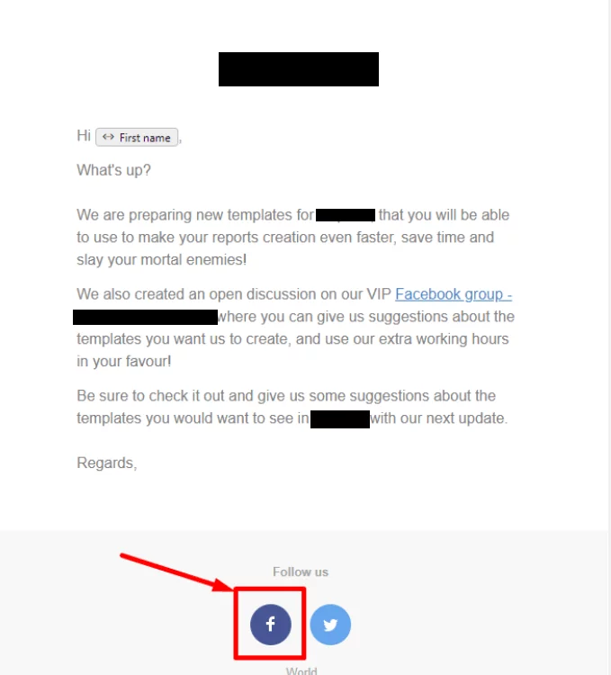 newsletter example Facebook Groups Best Practices