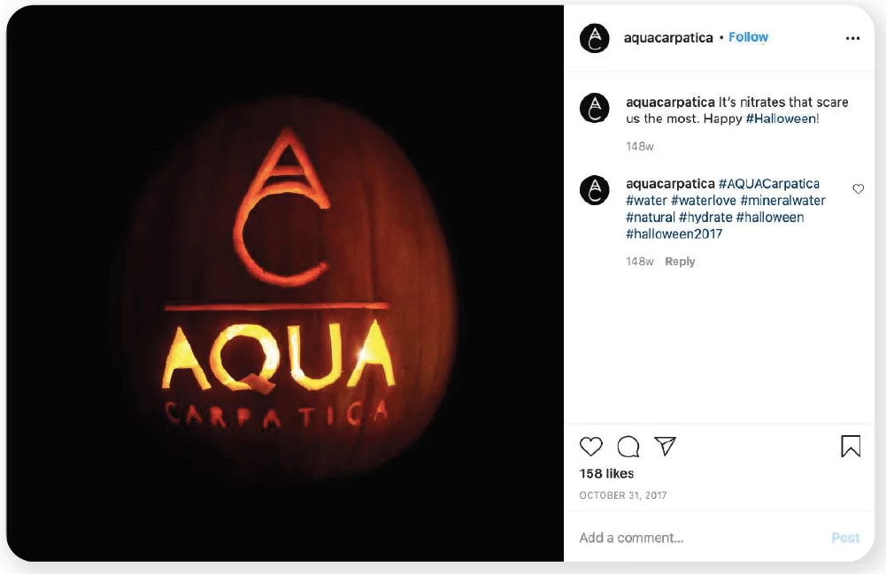 Aqua Carpatica scary nitrates campaign