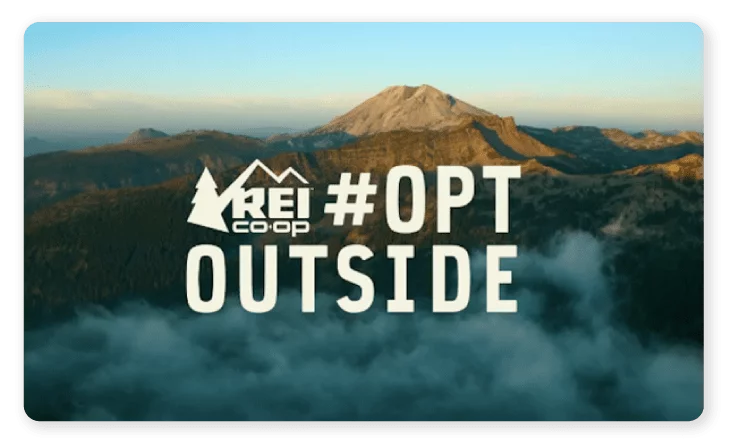 Nature featured in REI's ad #OPTOUTSIDE