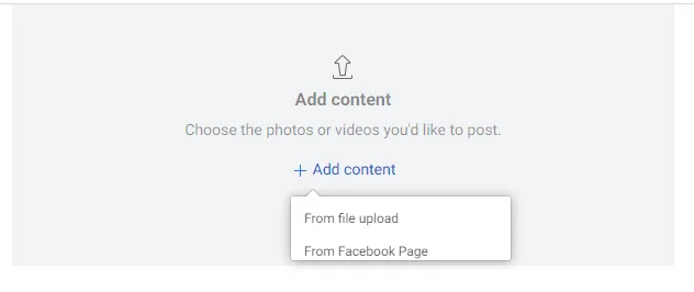 adding content to an Instagram Post on Facebook Creator Studio