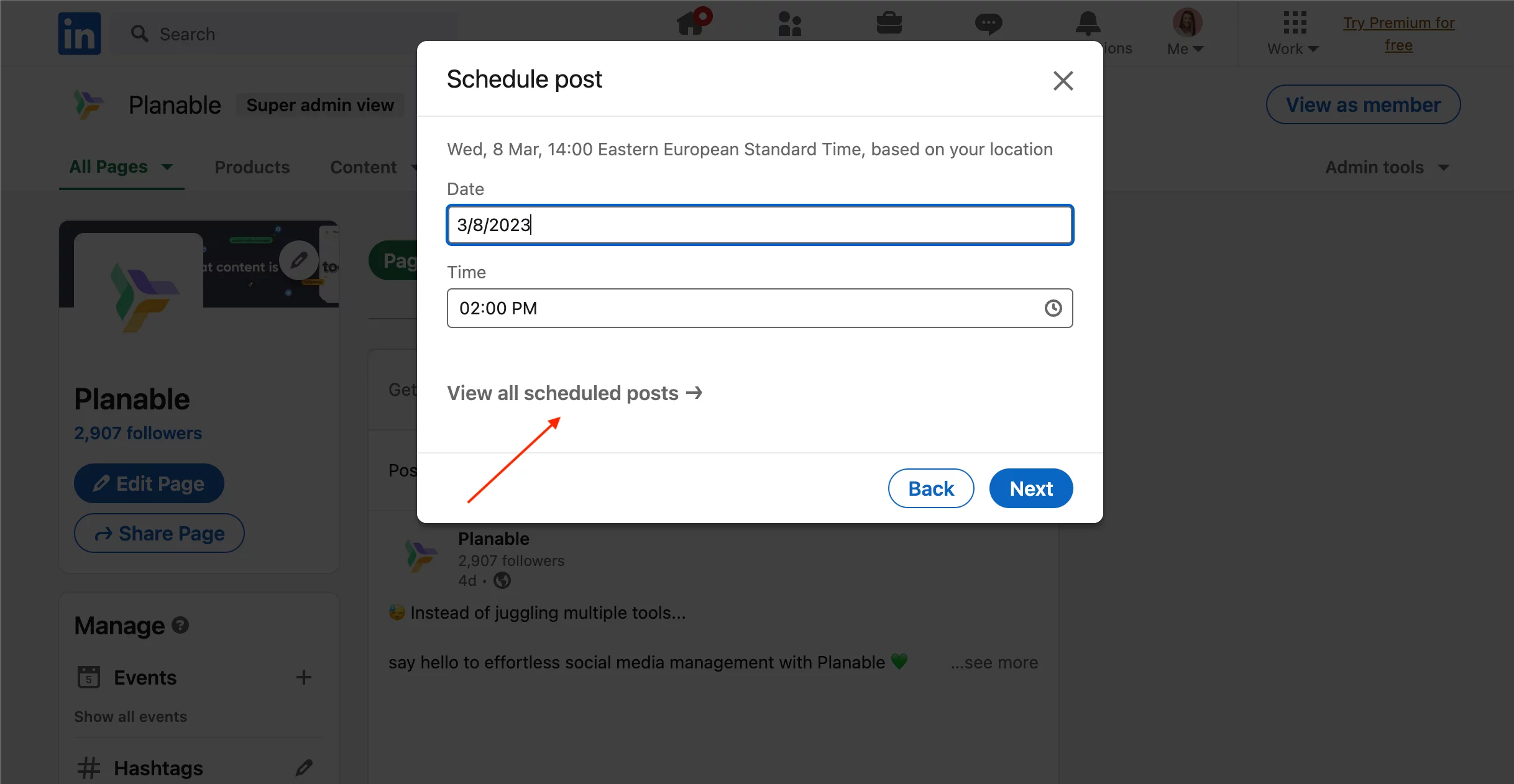 how to find and edit scheduled LinkedIn posts on LinkedIn