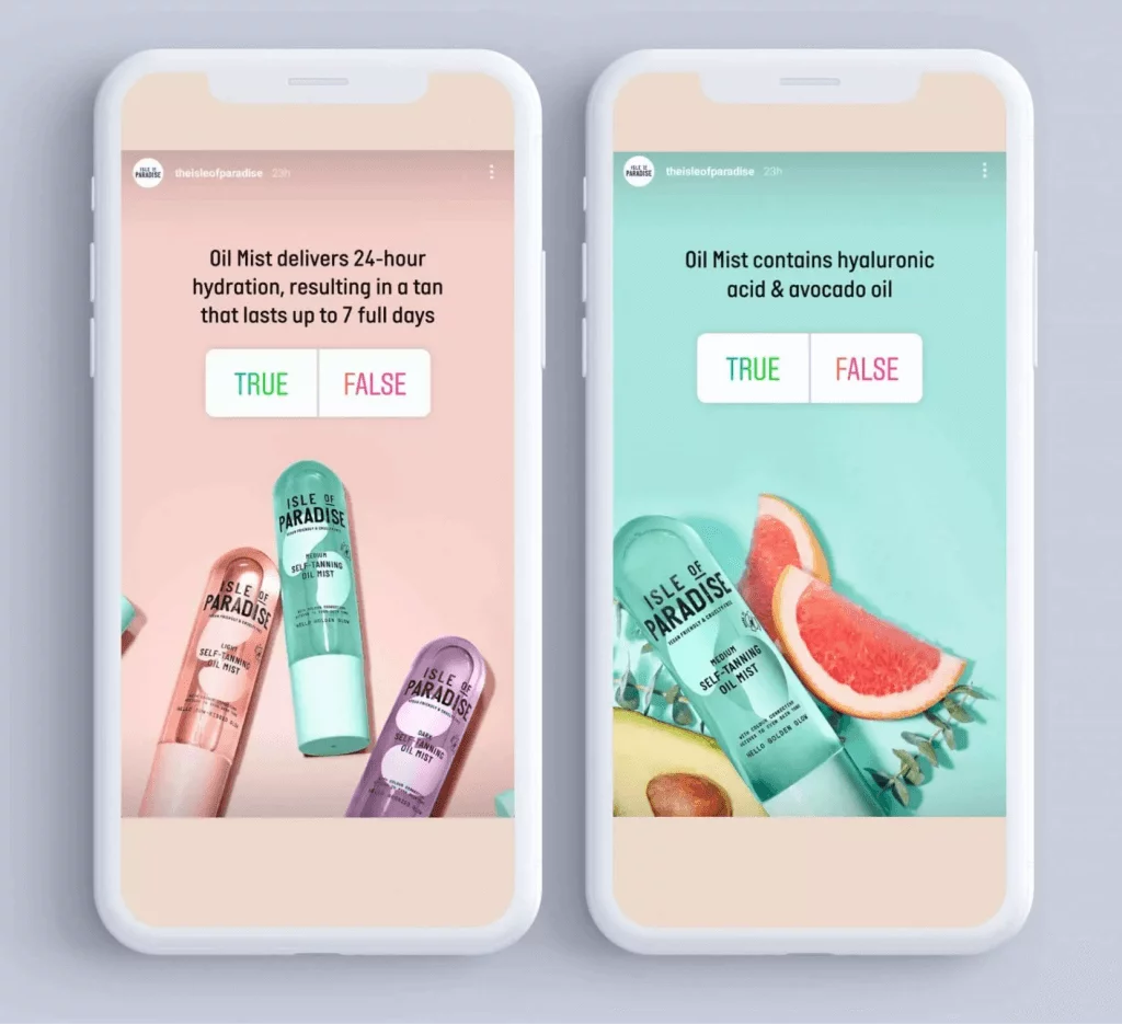 examples of how to use polls over Instagram stories
