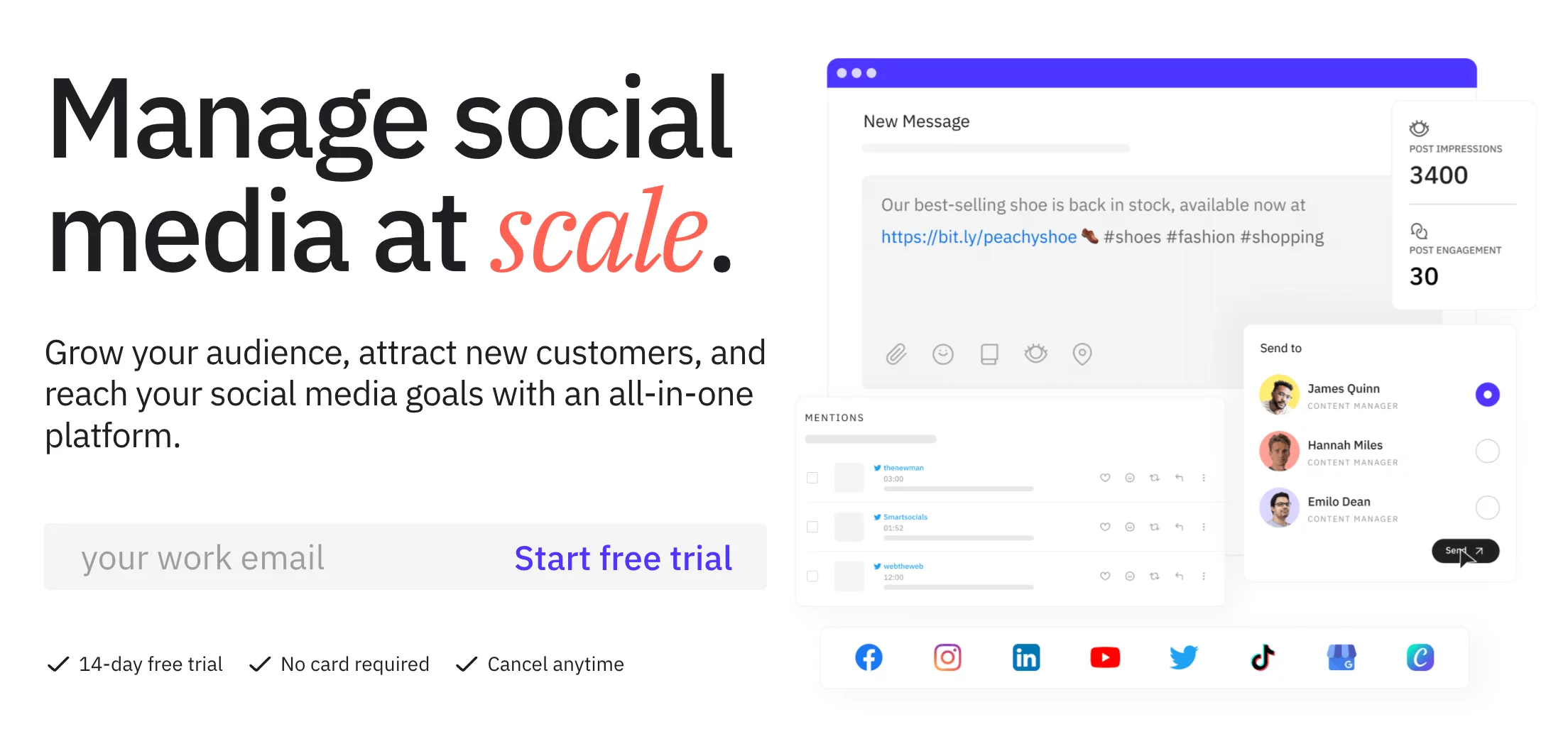 Sendible, for agencies that handle social media at scale