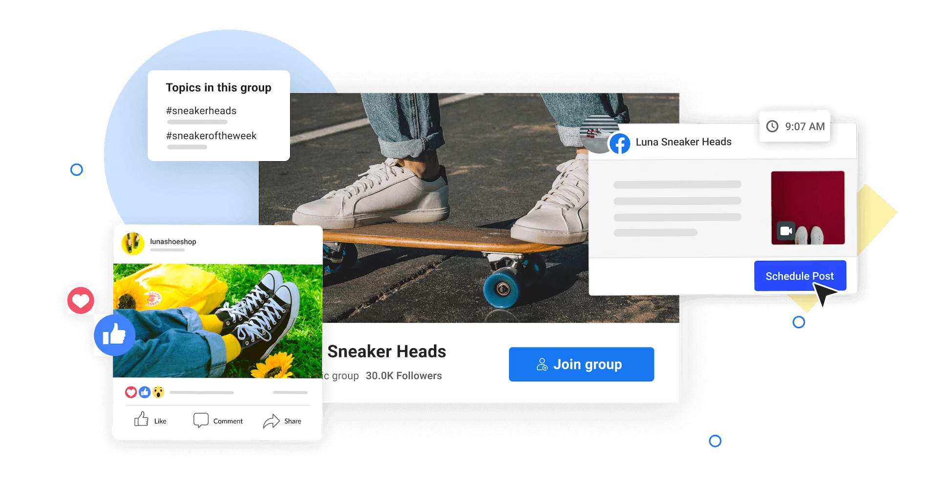 Facebook page and group scheduling with Buffer