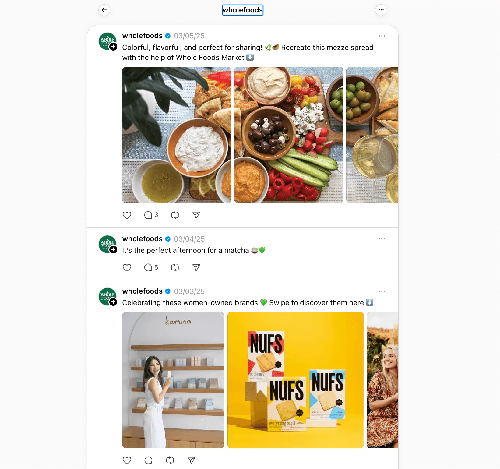 Well-optimized Threads profile featuring high-quality visuals, a clear profile picture, and a cohesive aesthetic that enhances user engagement and discoverability
